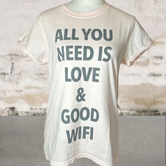 Recycled Karma x Teegrams NEW "All You Need Is Love" T-Shirt - Size Small - Picture 1 of 4